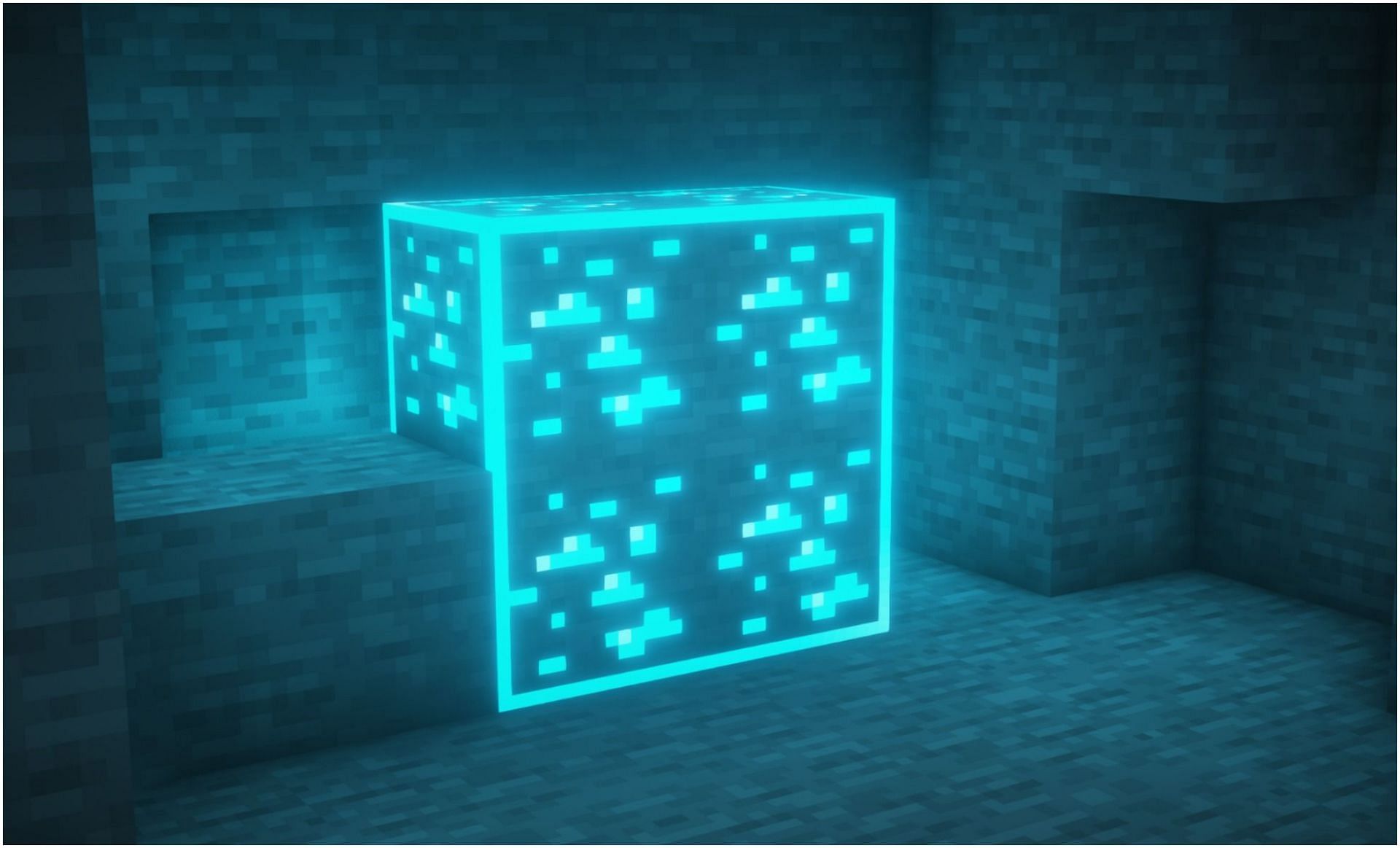 Diamond ore as seen in this resource (Image via Minecraft)