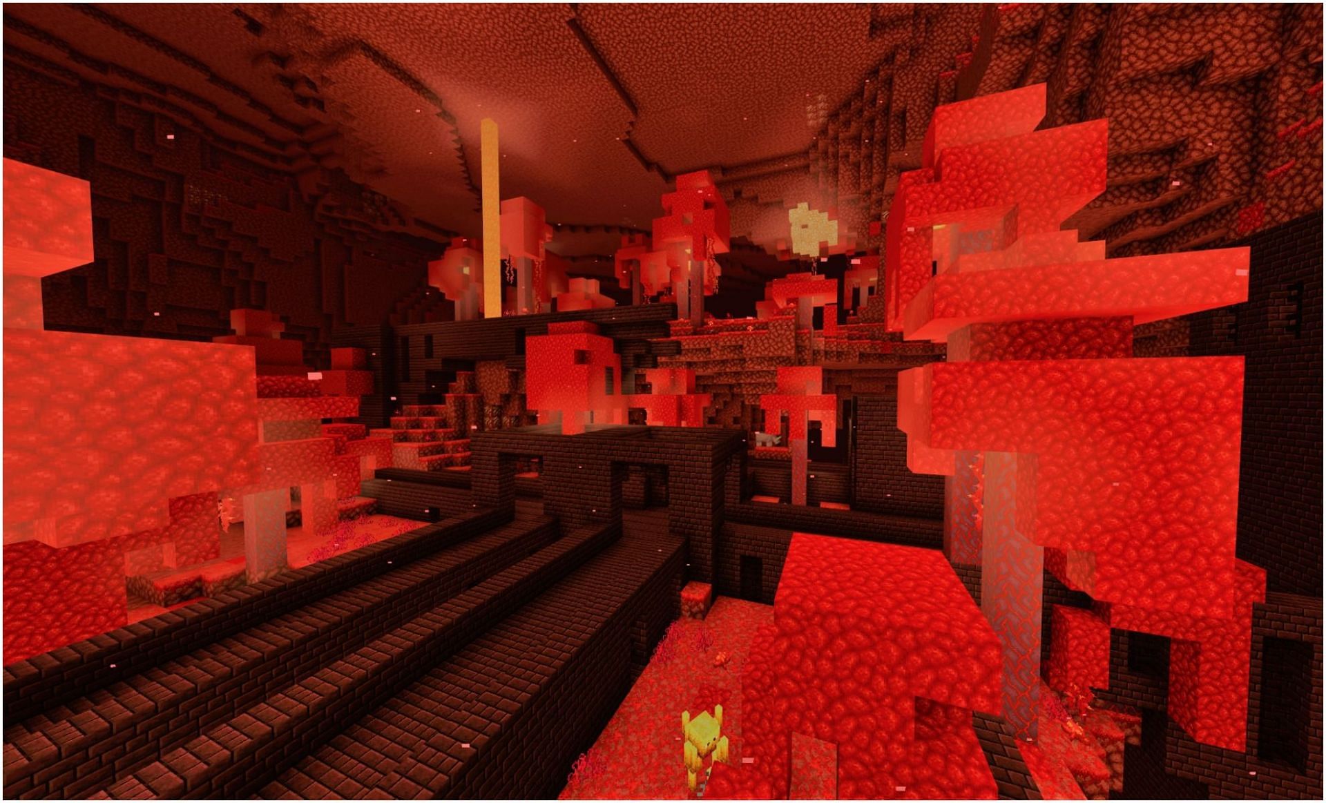 A Nether fortress in Minecraft (Image via Minecraft)