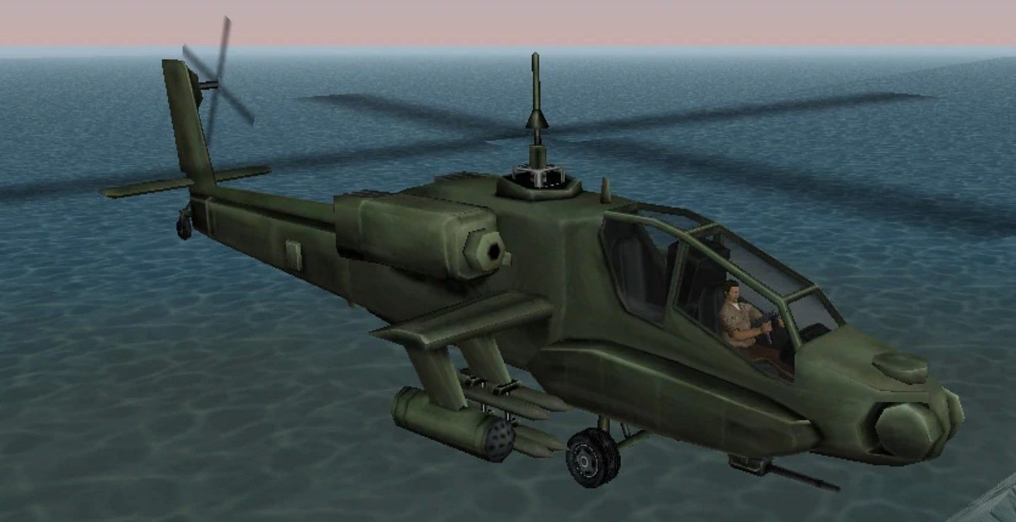 Players couldn&#039;t fly helicopters before GTA Vice City (Image via Rockstar Games)