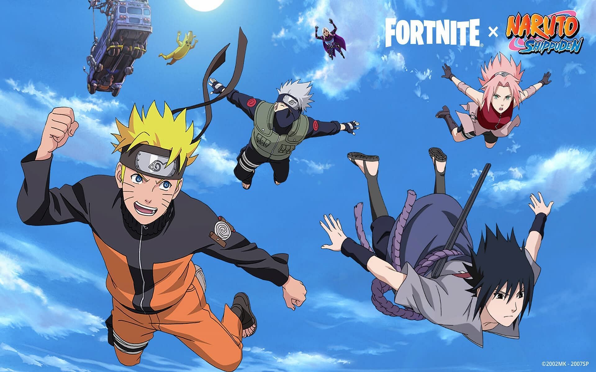 A promotional image for the Fortnite x Naruto crossover (Image via Epic Games)