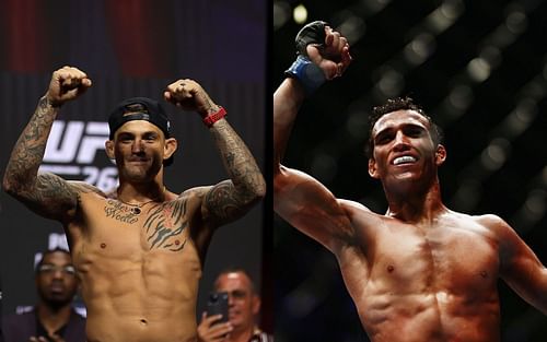 Dustin Poirier (left) & Charles Oliveira (right)