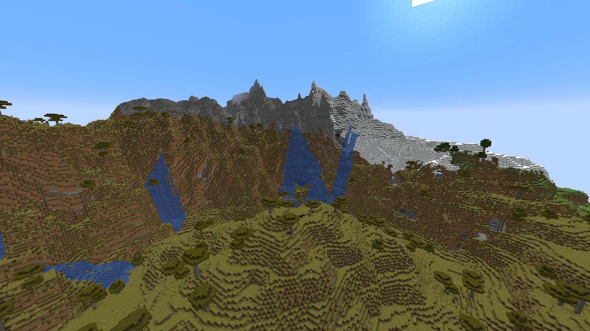 A new mountain biome (Image via Minecraft)
