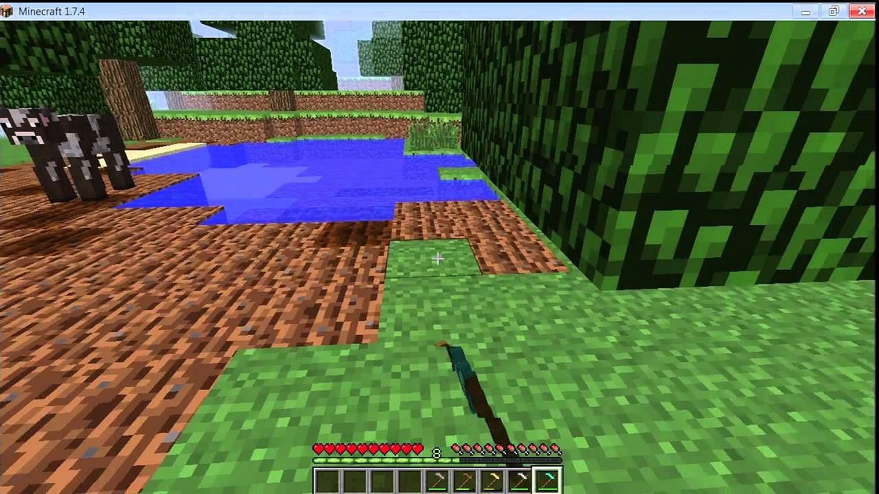 Farmland can only be picked up through use of Minecraft creative mode (Image via Minecraft 101)