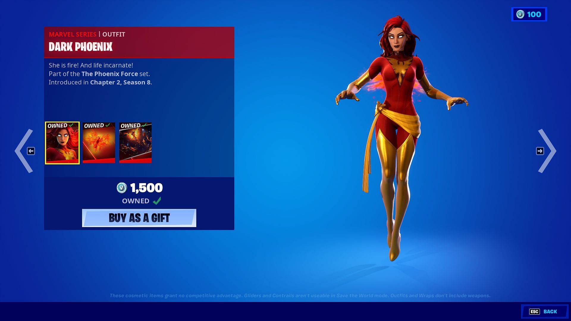 Dark Phoenix has risen from the ashes (Image via Fortnite/Epic Games)