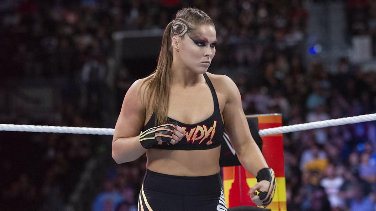 Ronda Rousey was last seen in WWE at WrestleMania 35