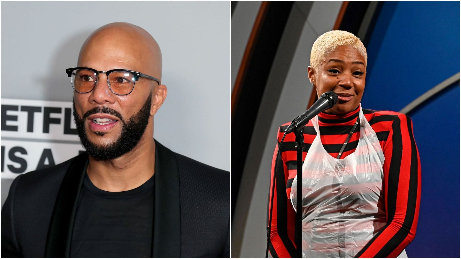 Common and Tiffany Haddish met for the first time in 2019 (Images by Leon Bennett and Michael Tullberg via Getty Images)