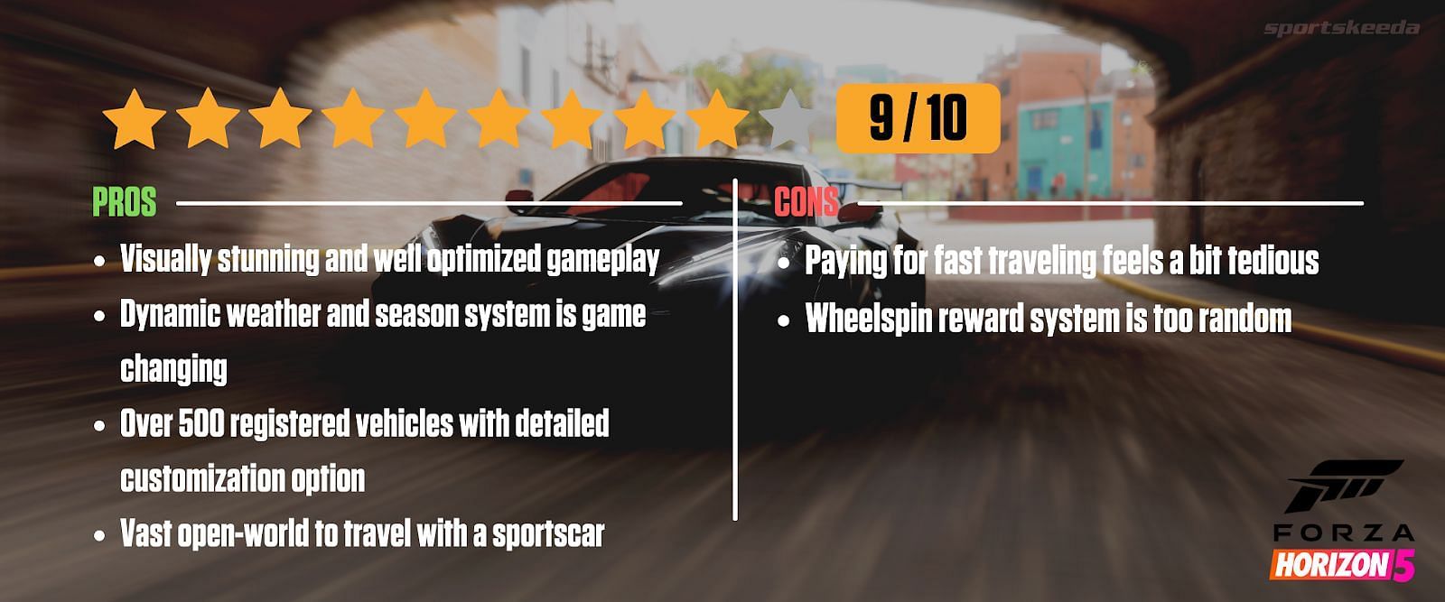 Forza Horizon 5 review (Image via Sportskeeda)