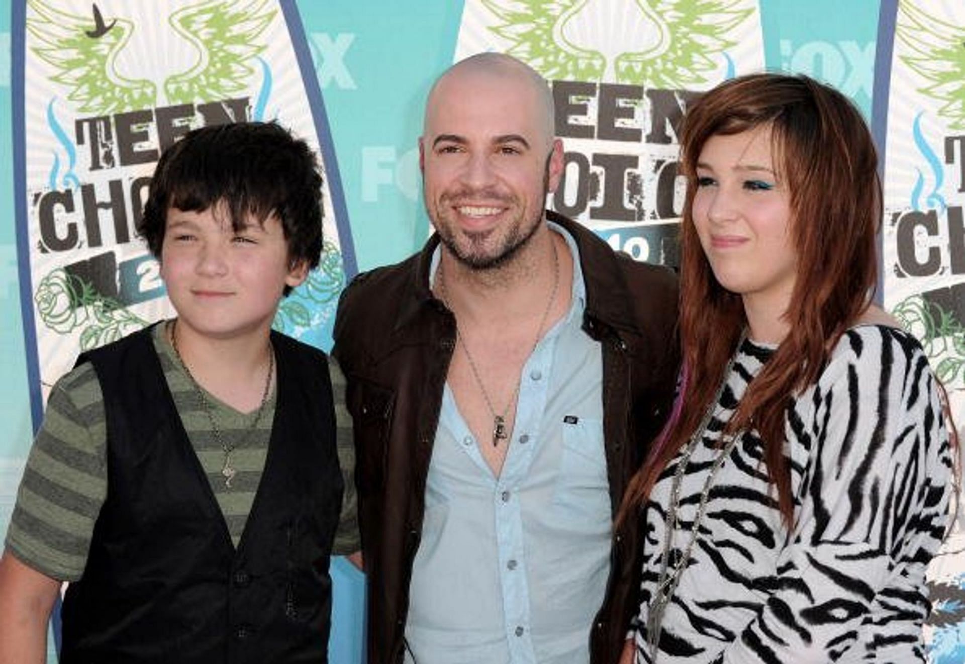 Chris Daughtry with Griffin and Hannah (Image via Getty Images)