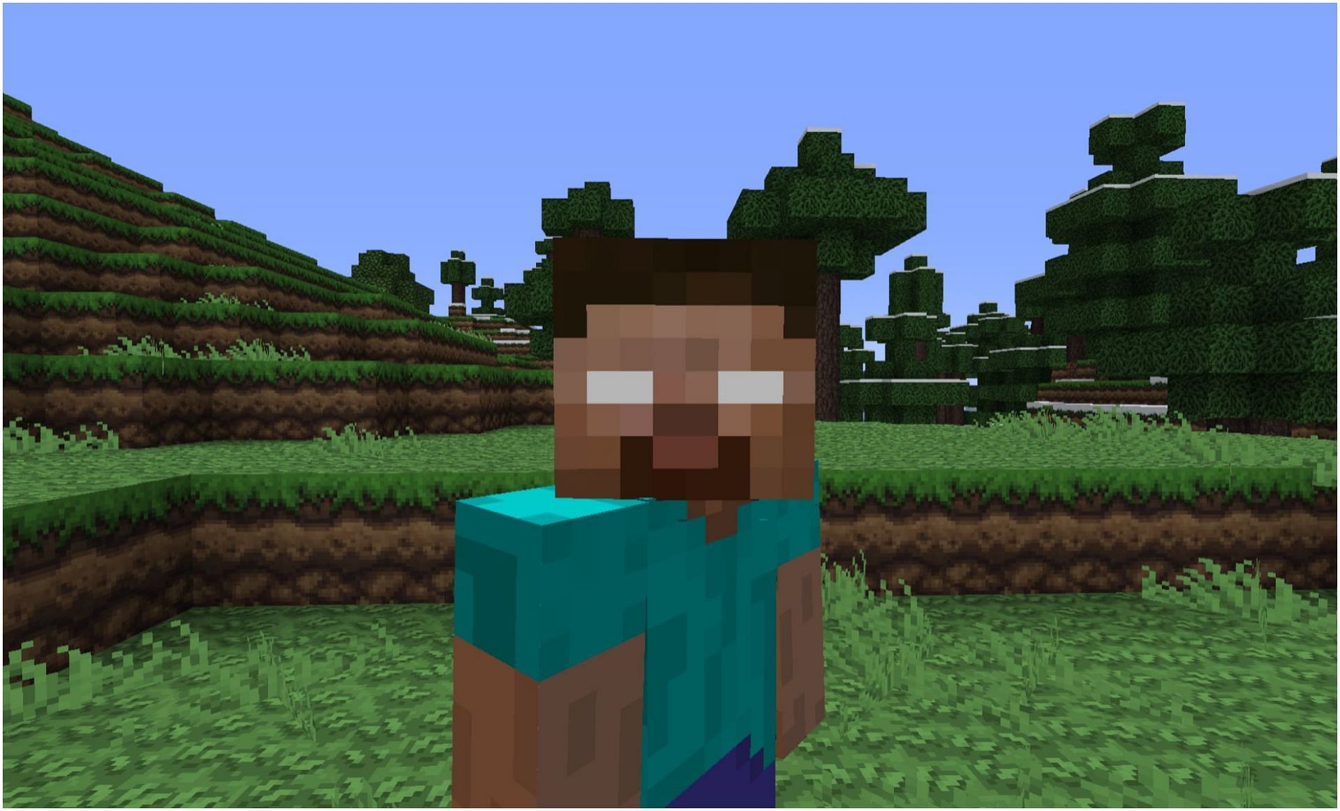 Herobrine, an urban legend in Minecraft (Image via Minecraft)