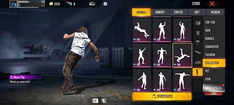 Emotes add another fun dimension to Free Fire (Image via Garena)
