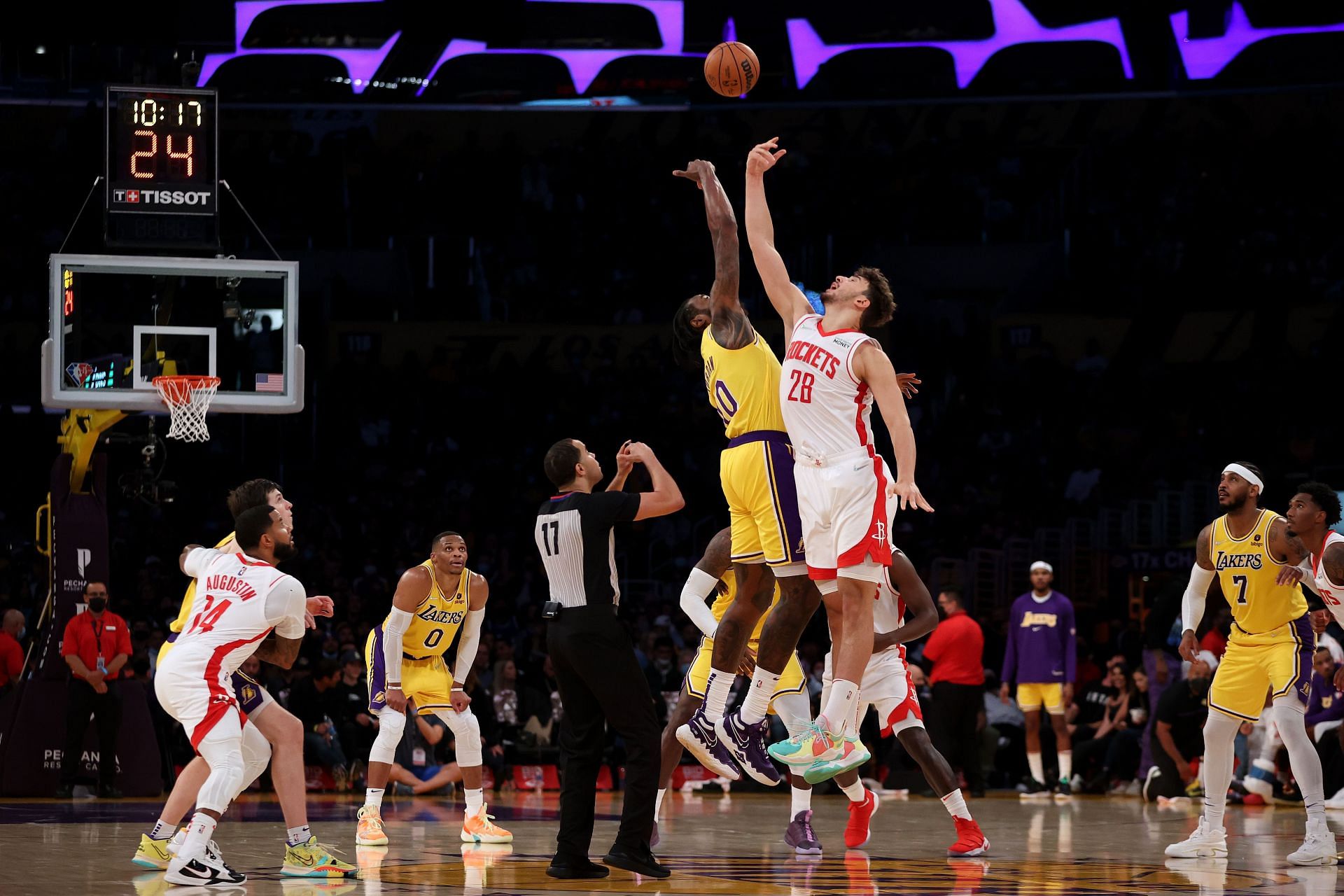 The LA Lakers pulled off a 119-117 win against the Houston Rockets in their previous game