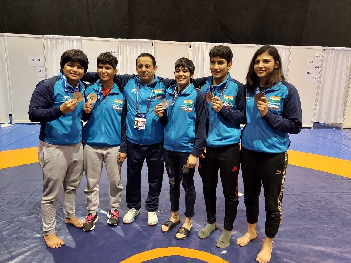 Indian women&#039;s wrestling team ends U23 Worlds campaign with five medals. (&copy;Rishabh Chauhan)