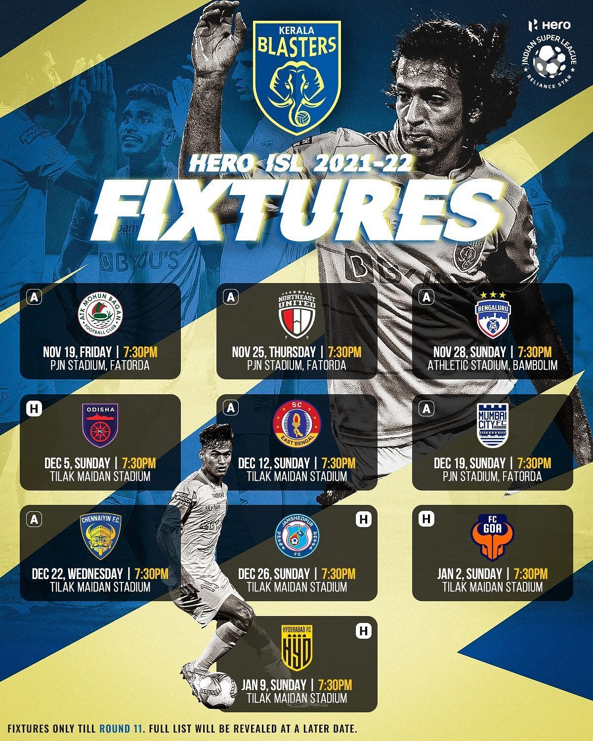 ISL Fixtures 2022 Full Schedule, Match List, Date, Timings & ISL Today