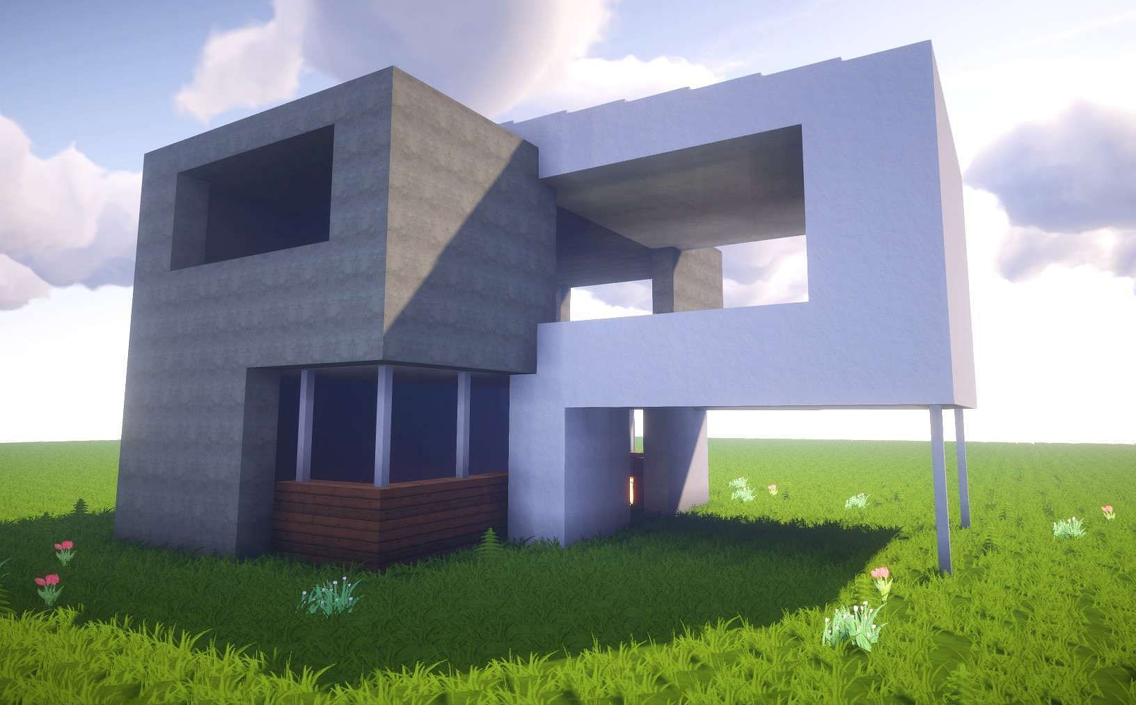 Modern House (Image via Minecraft forum)