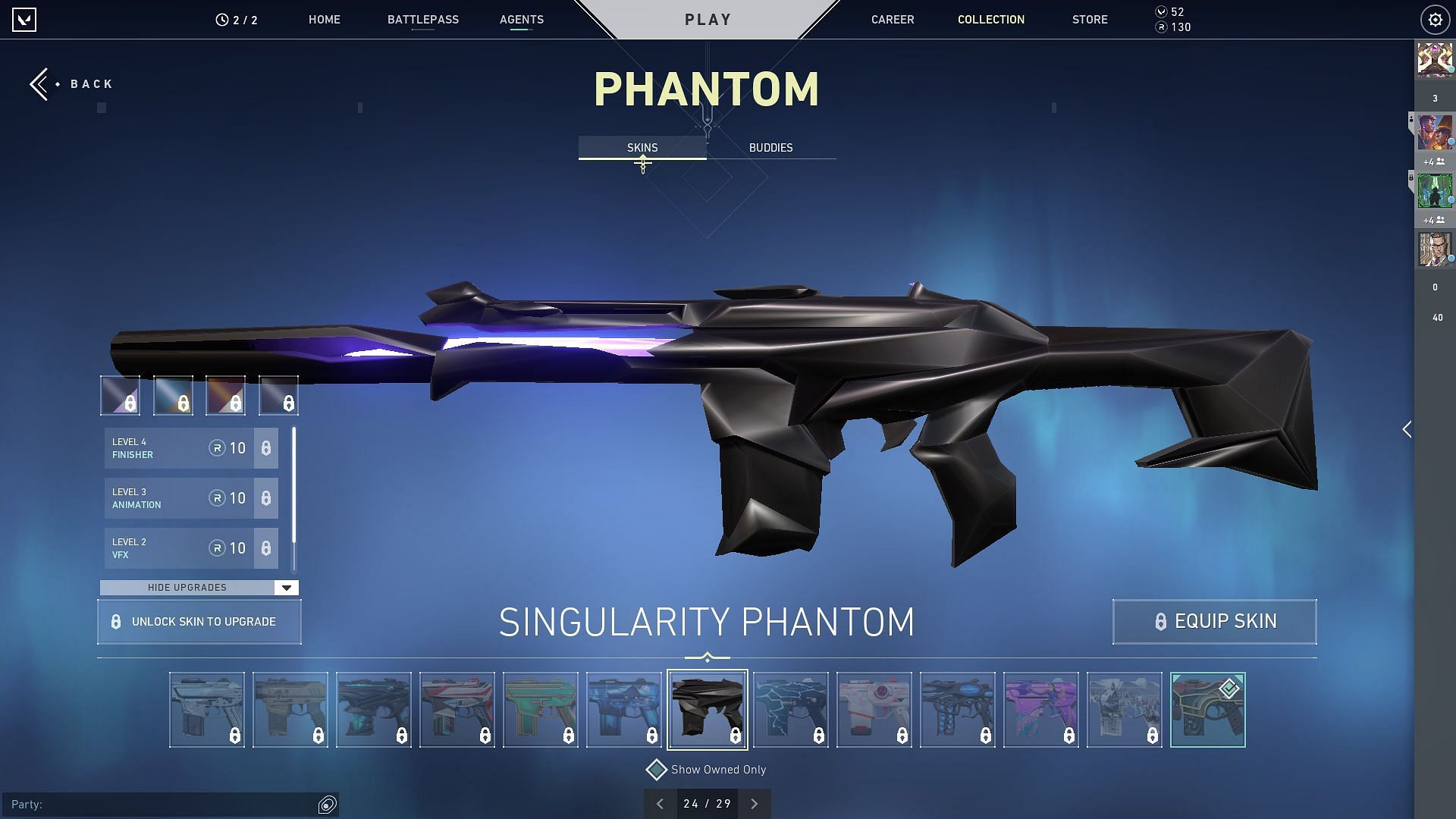 Singularity bundle features skins for Phantom, Sheriff, Spectre, Ares and Knife (Image via Sportskeeda)