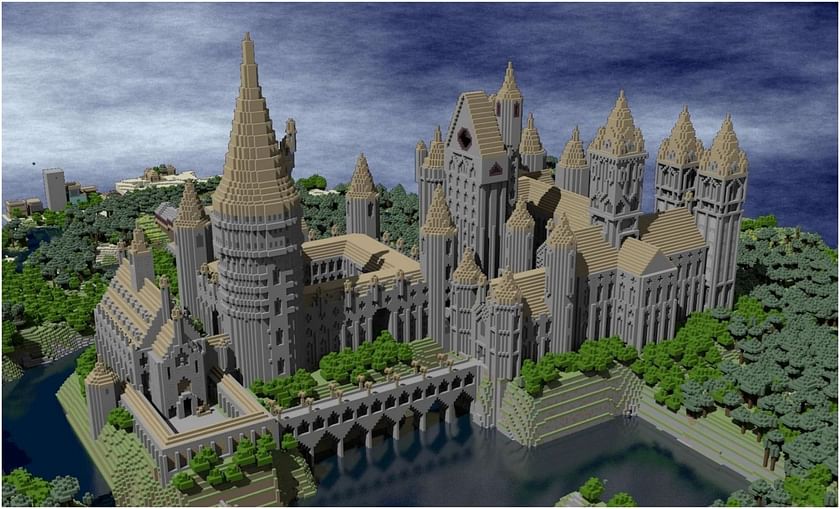 hogwarts castle minecraft blueprints