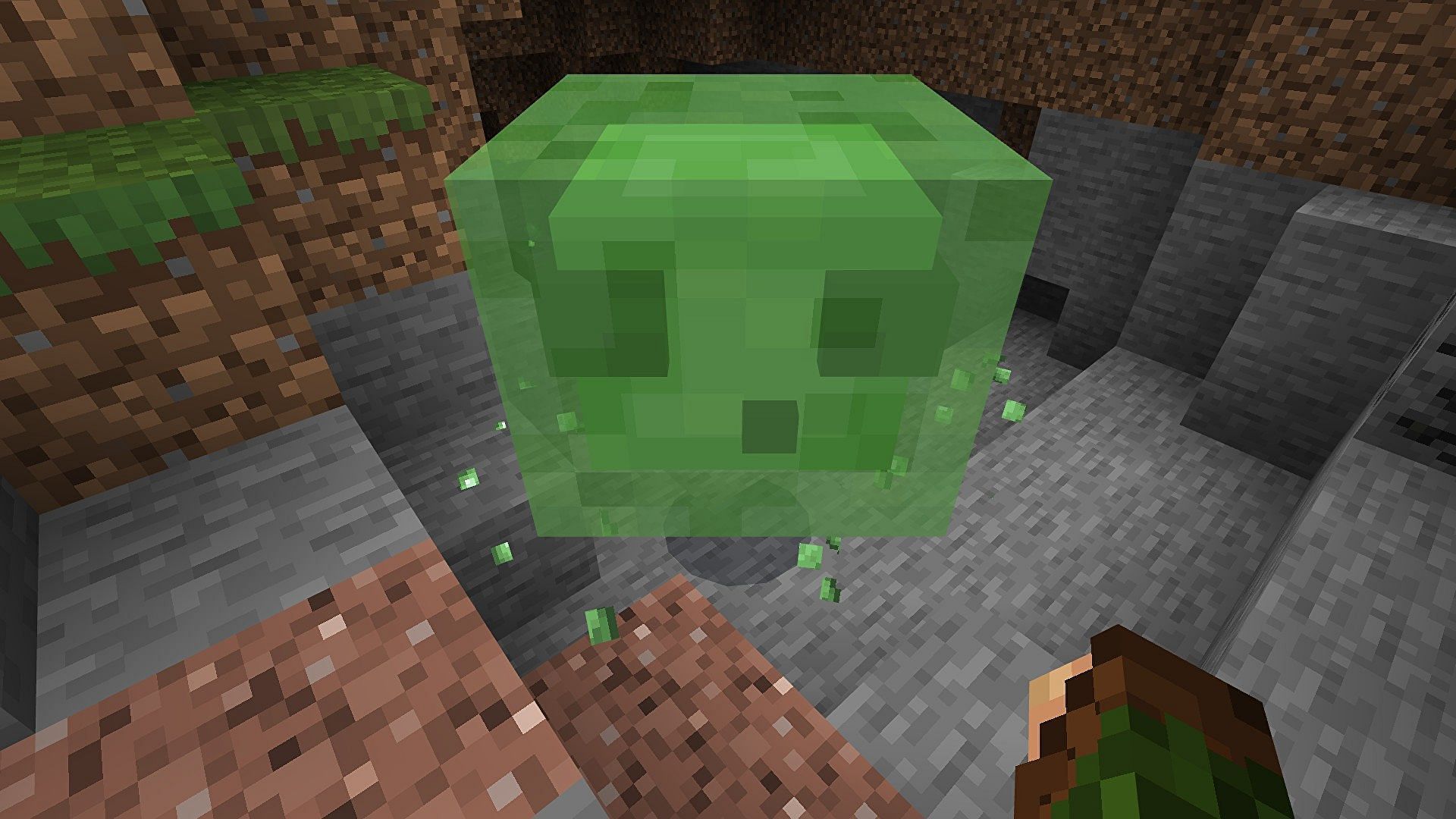 A large slime in Minecraft (Image via Minecraft)
