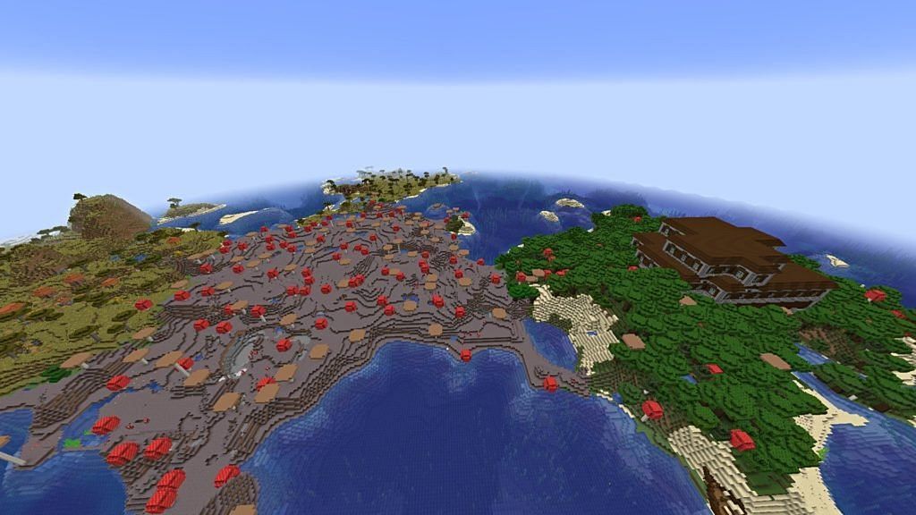 One of the rarest seeds in Minecraft (Image via Minecraft)