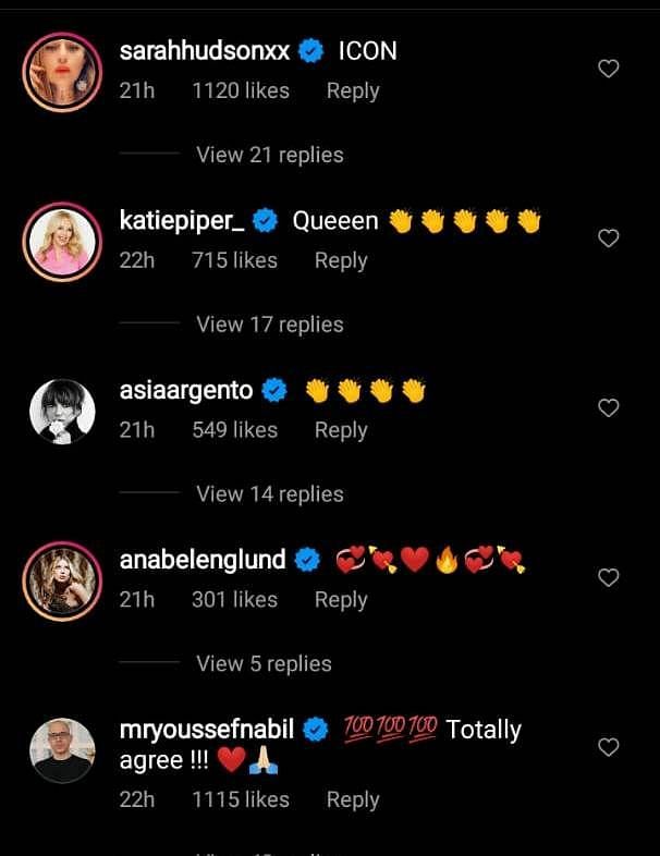 Instagram comments on Madonna&#039;s post 1/3 (Image via Instagram)