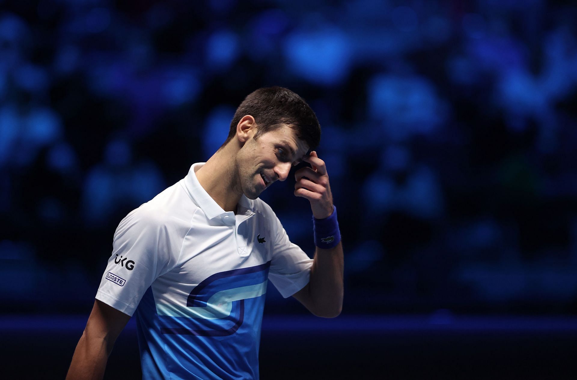 Novak Djokovic at the 2021 ATP Finals.