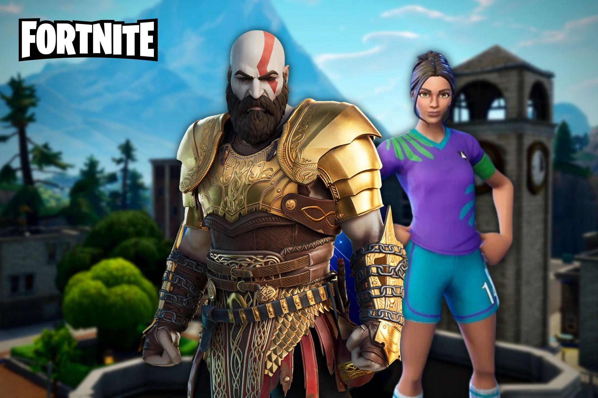 Fortnite crossovers such as Kratos didn&#039;t fit the Battle Royale theme (Image via Sportskeeda)
