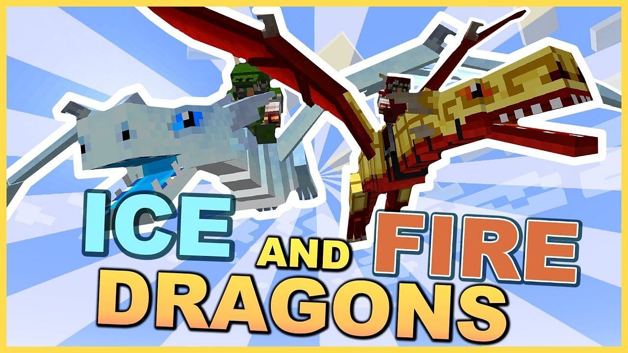 The artwork for the ice and fire mod (Image via Minecraft)