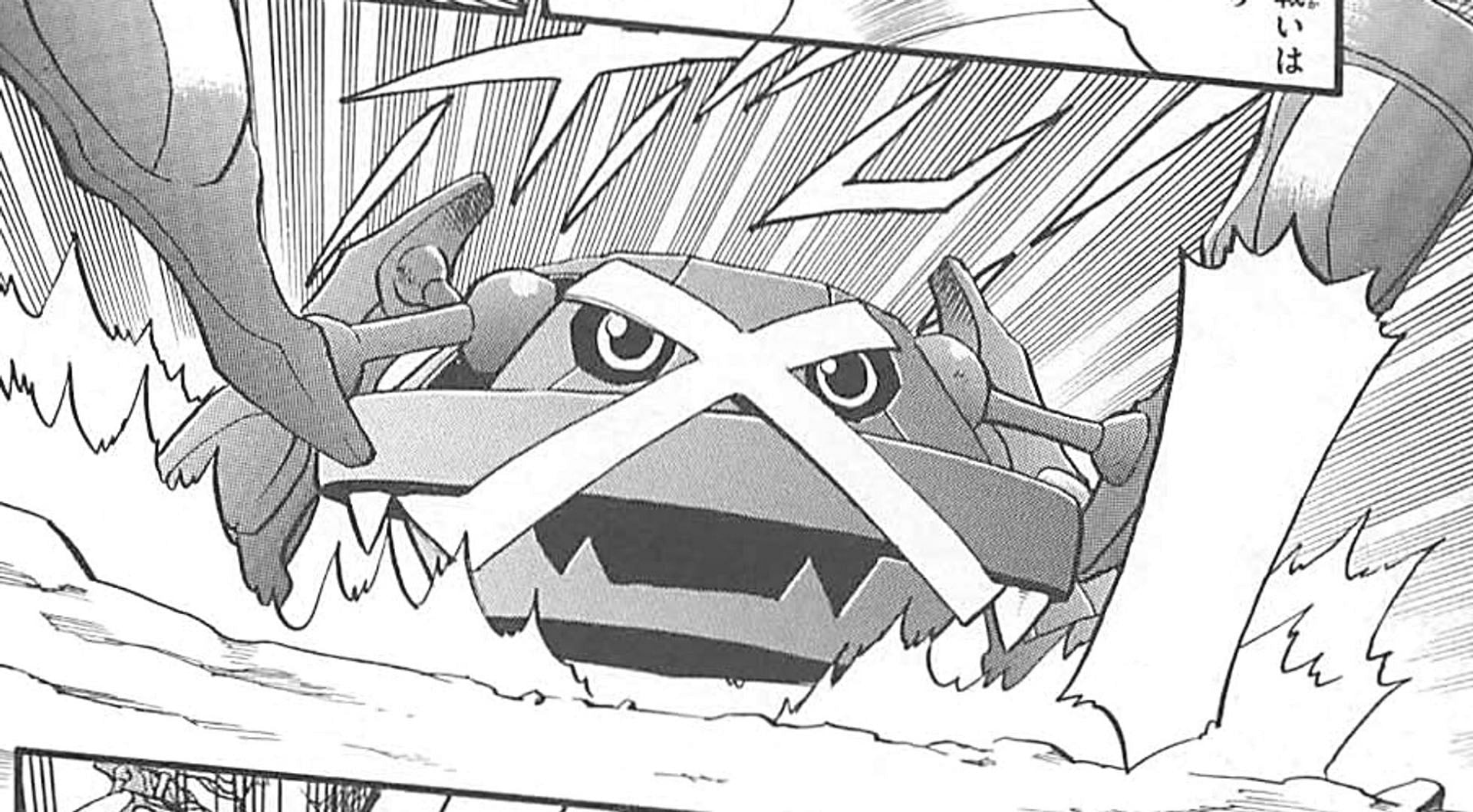 Metagross as it appears in the Pokemon Adventures Manga. (Image via The Pokemon Company)