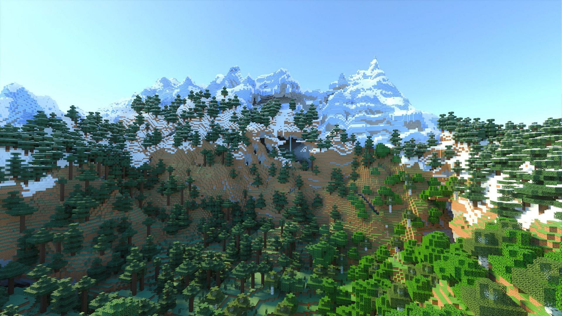 New Minecraft mountain biome (Image via CraftAndChill on Twitter)