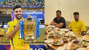 "Foodies" - Shardul Thakur posts photo with MS Dhoni and CSK teammates