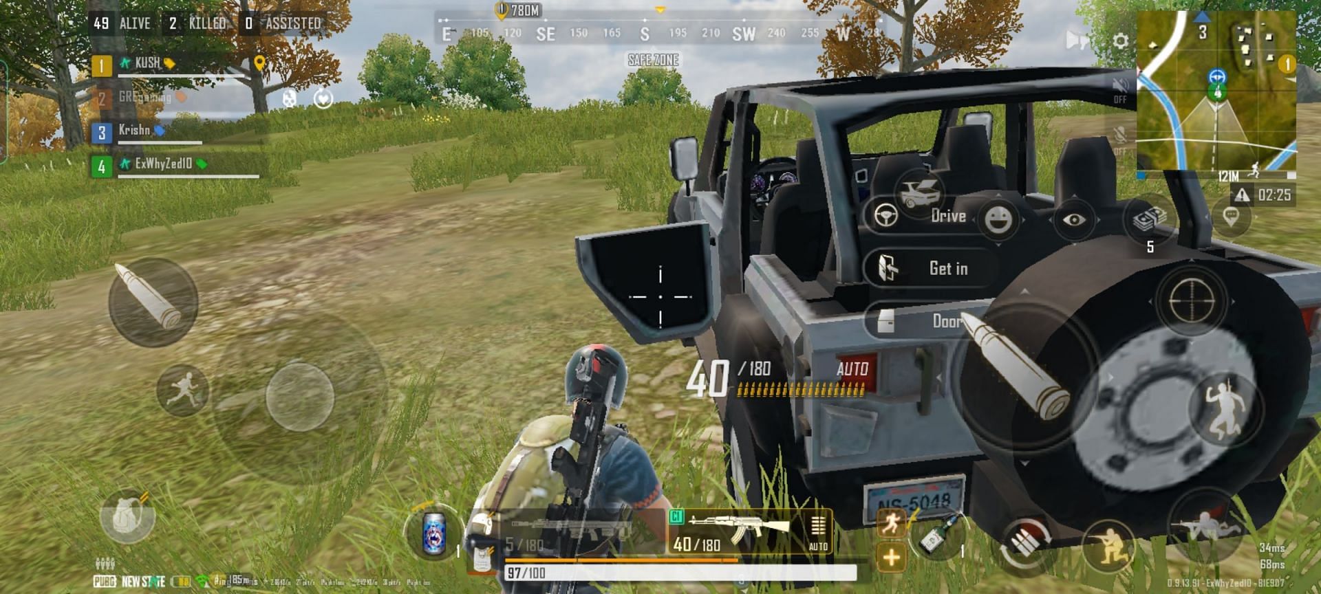 Vehicles can provide cover (Image via PUBG New State)