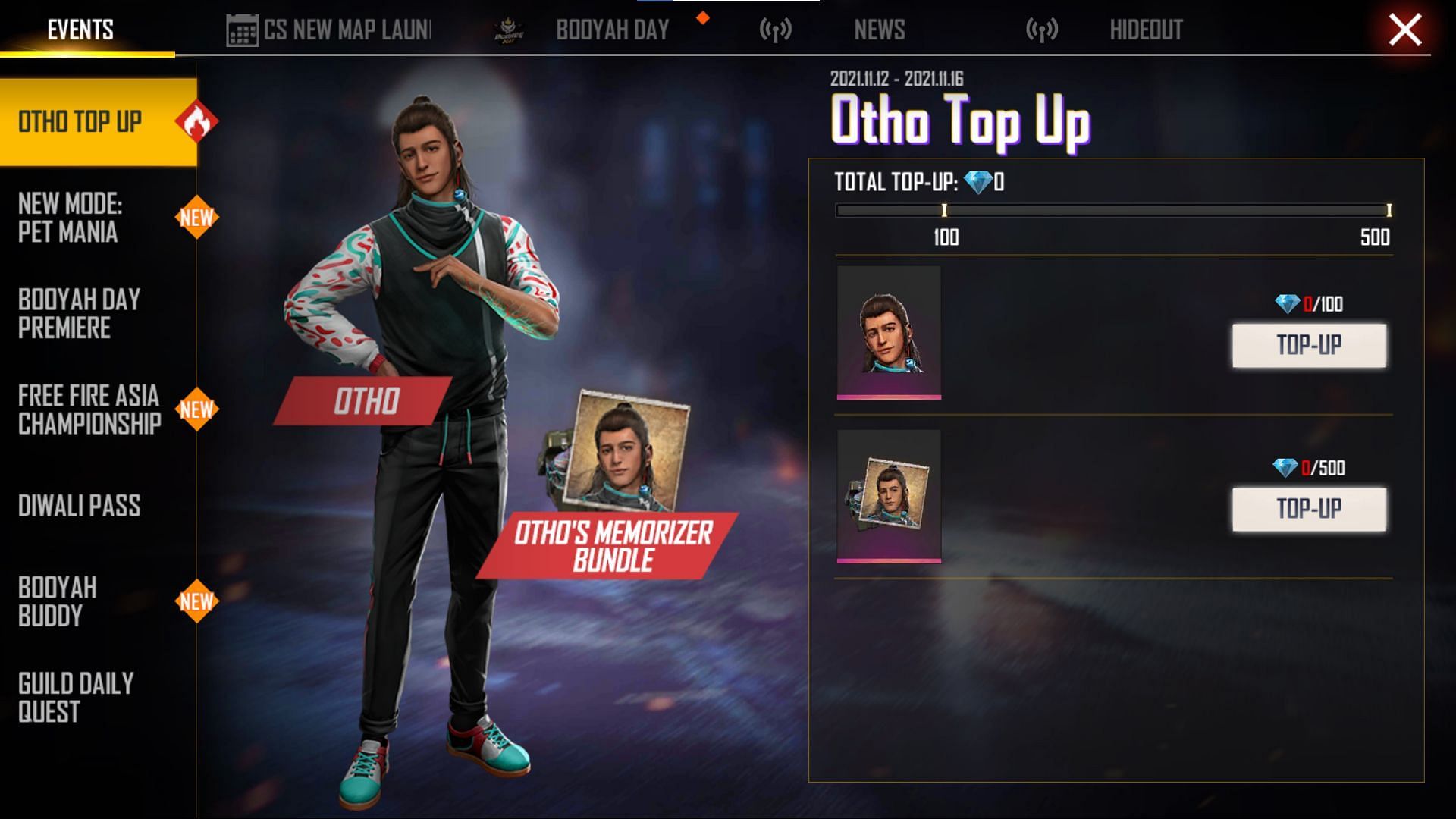 A claim button will be present beside the rewards (Image via Free Fire)