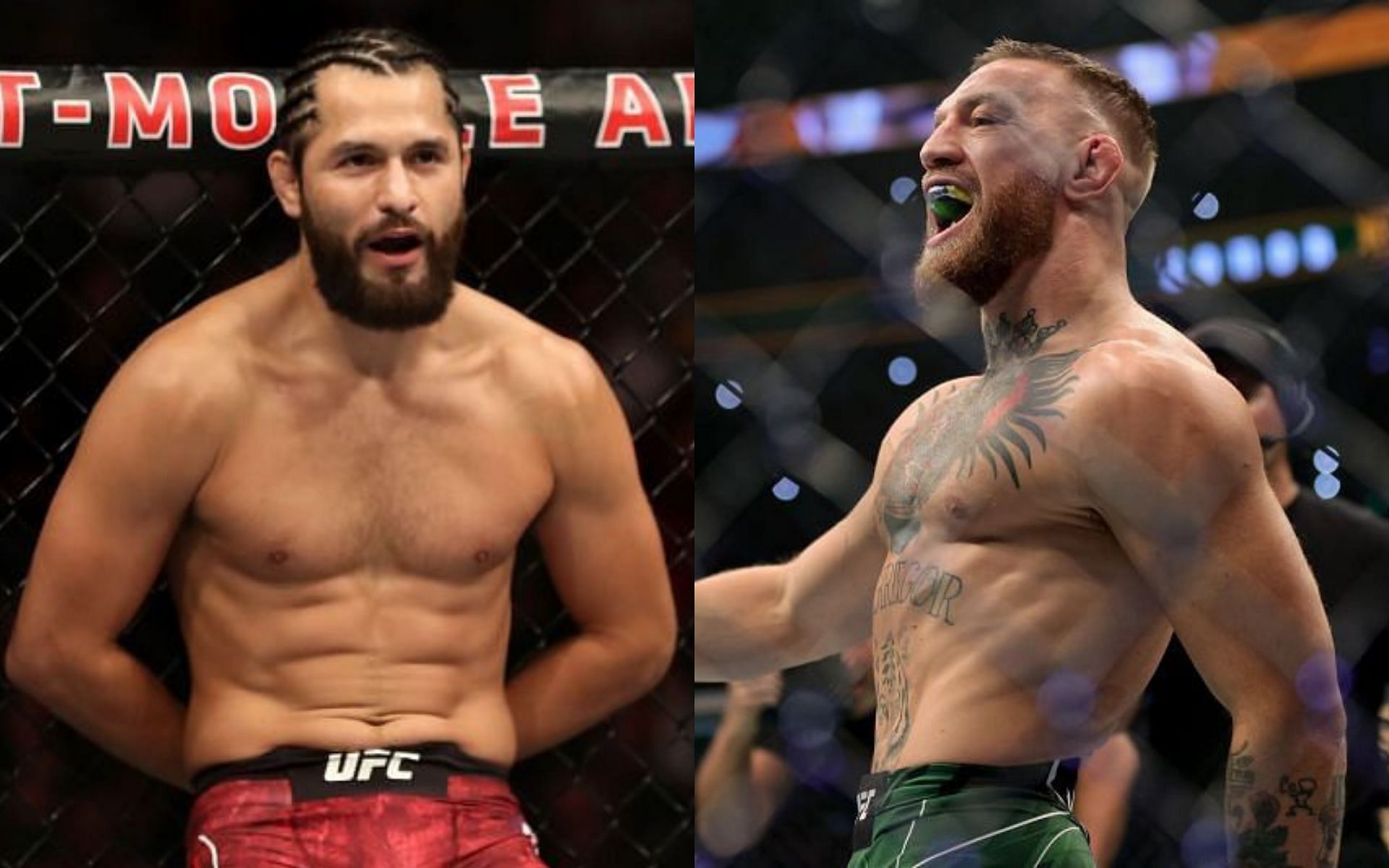 Jorge Masvidal (left) and Conor McGregor (right)