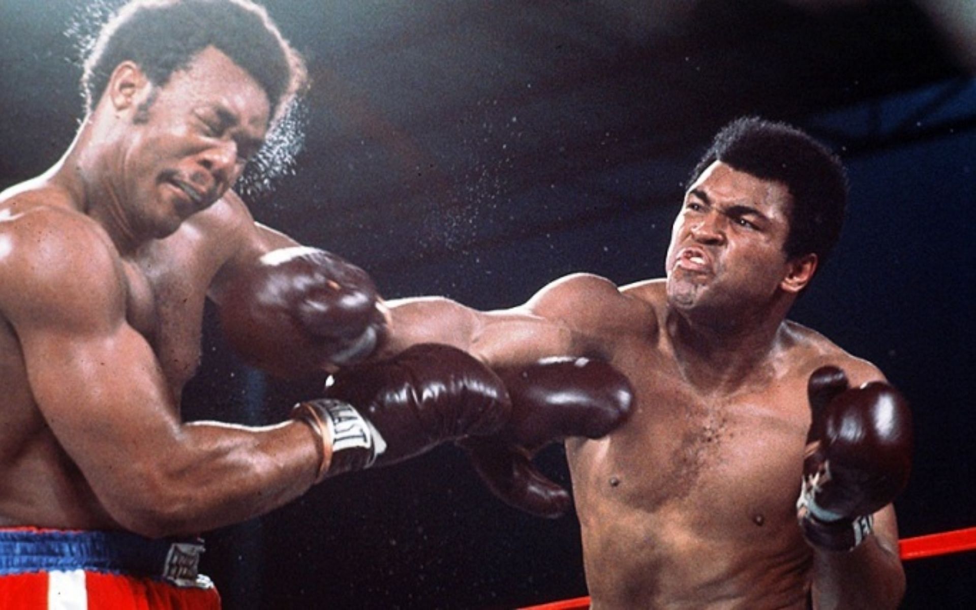 Muhammad Ali vs. George Foreman [Image Courtesy: @miles_commodore on Twitter]