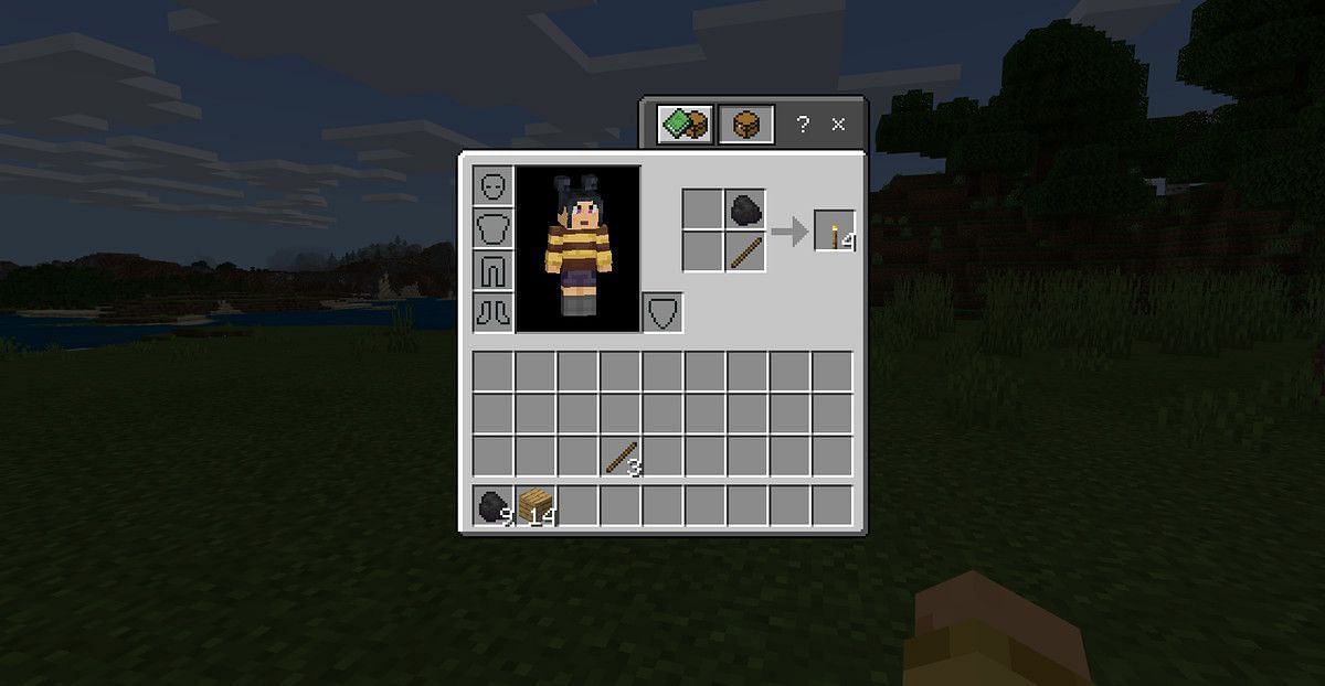 Many crafting recipes have to be unlocked prior to using them (Image via Minecraft)