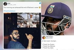 "Thank you Rahane" - Fans roast Ajinkya Rahane after yet another batting failure in Kanpur Test against New Zealand