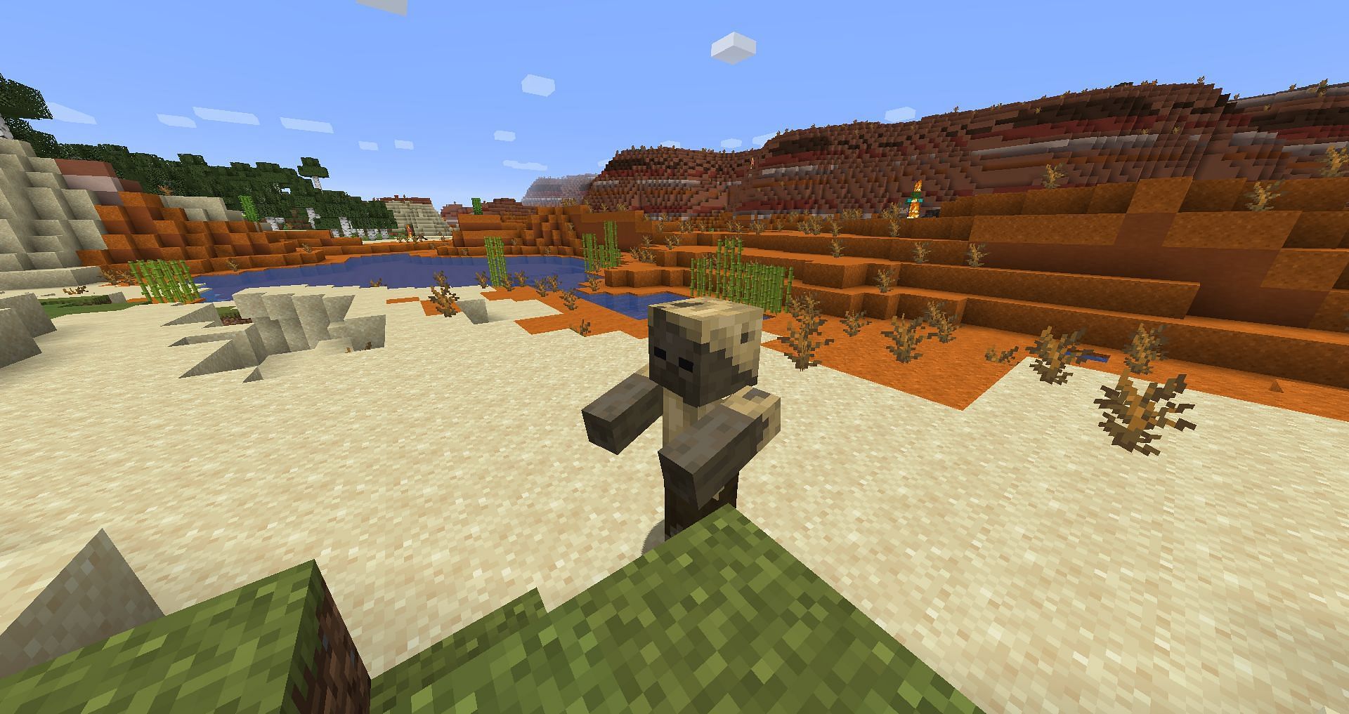 Husk zombie in a desert (Image via Minecraft Wiki)