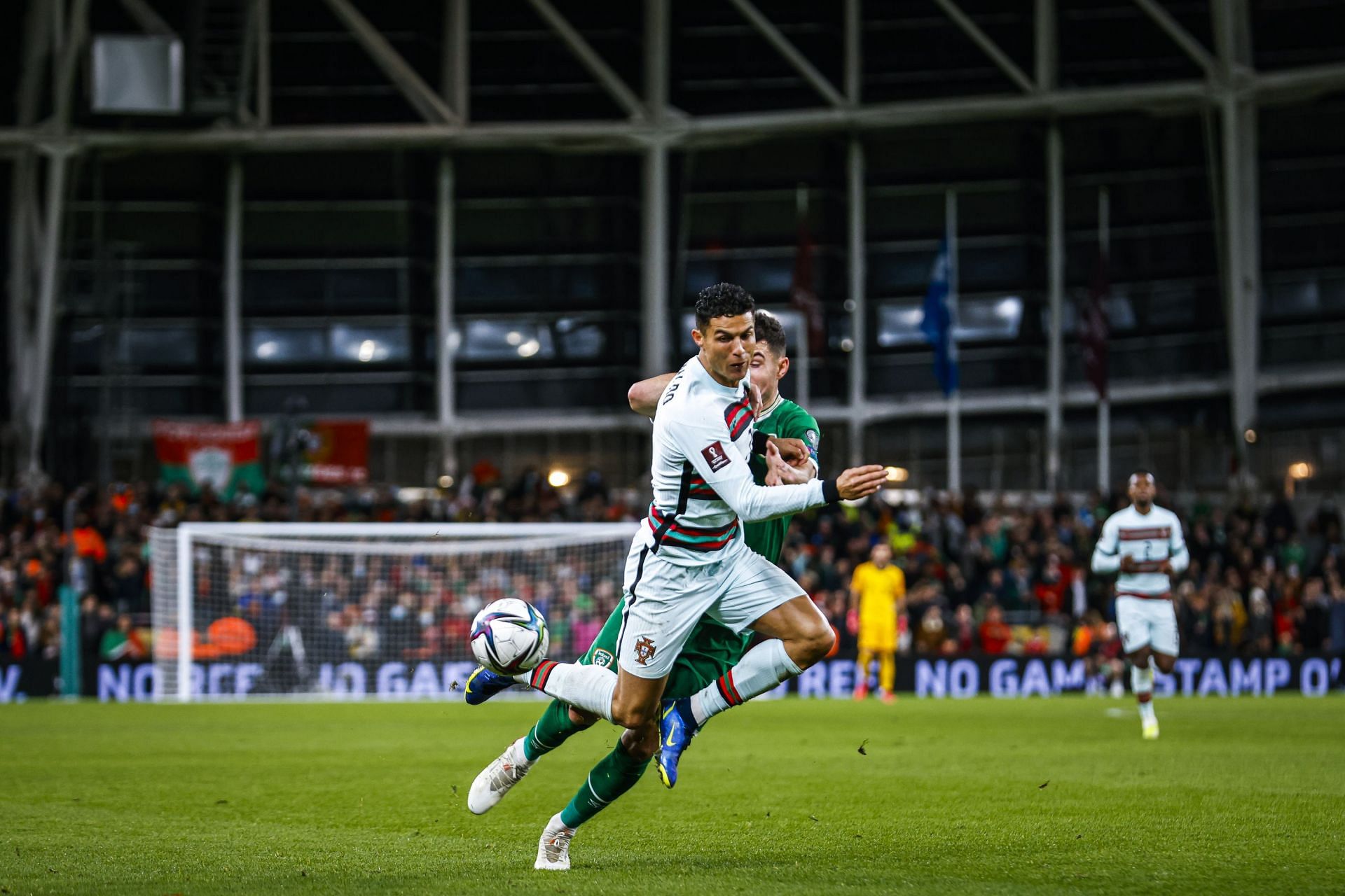 Portugal played out a goalless draw with the Republic of Ireland in the World Cup qualifiers.