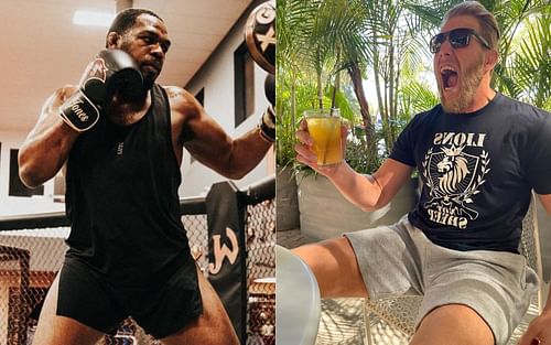 Jon Jones (left) and Jake Hager (right) [Image credits: @jonnybones and @realjakehager on Instagram]