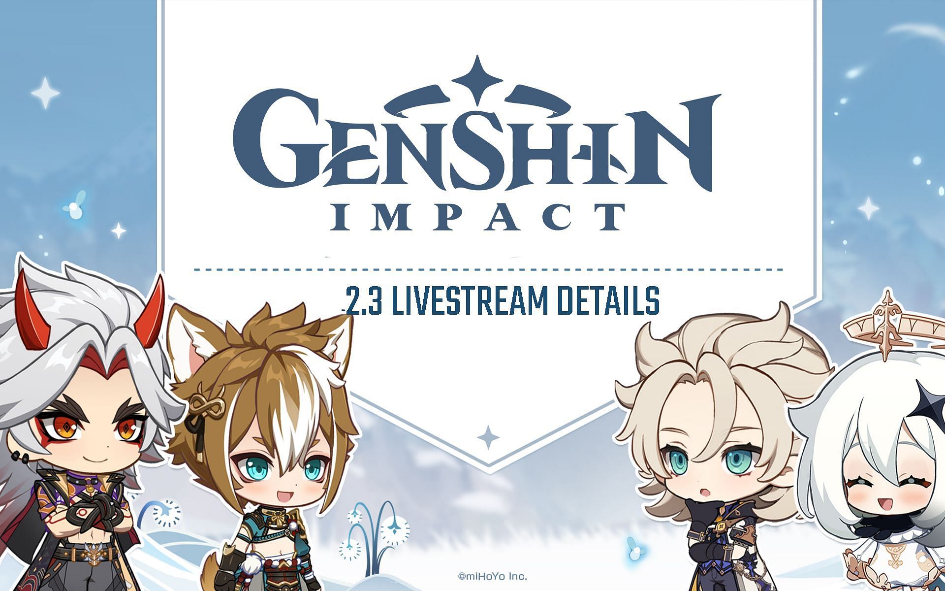 Genshin Impact 2.3 livestream will premiere in a few hours (Image via Genshin Impact)
