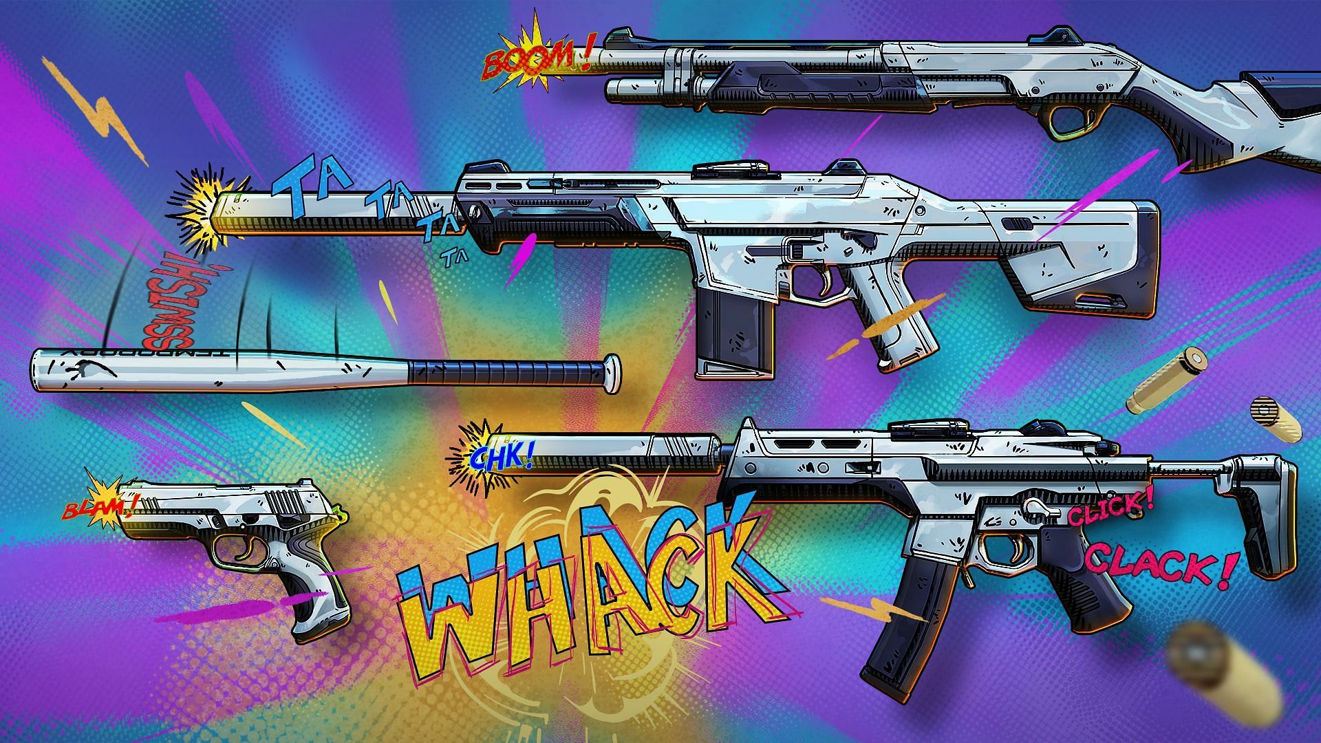 The new Radiant Crisis 001 weapon skin Bundle coming along with patch 3.09. (Image via Riot Games)