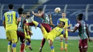 Kerala Blasters FC lost 3-2 to ATK Mohun Bagan in the last meeting between the two sides. (Image: ISL)
