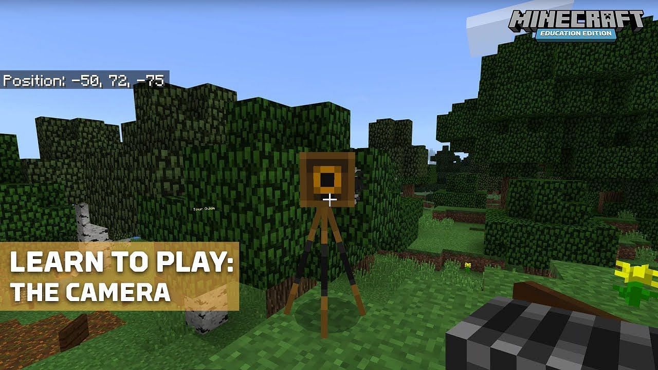 Cameras are required to take pictures for the portfolio (Image via Minecraft)