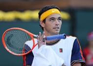 Taylor Fritz in action at the BNP Paribas Open