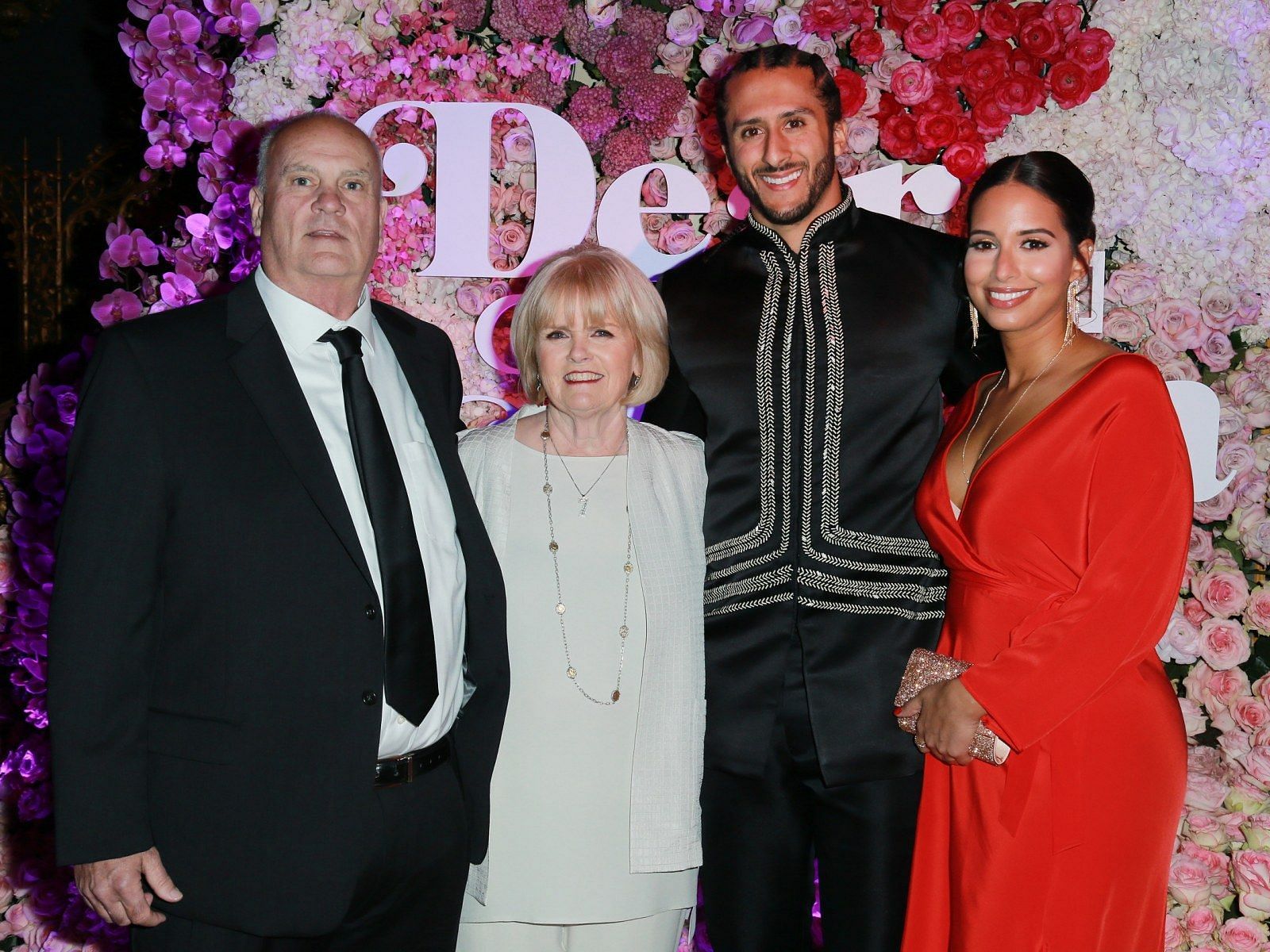 Colin Kaepernick with parents Rick and Teresa