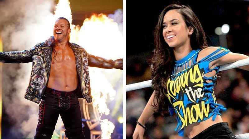 Chris Jericho (L) and AJ Lee (R) may never return to WWE