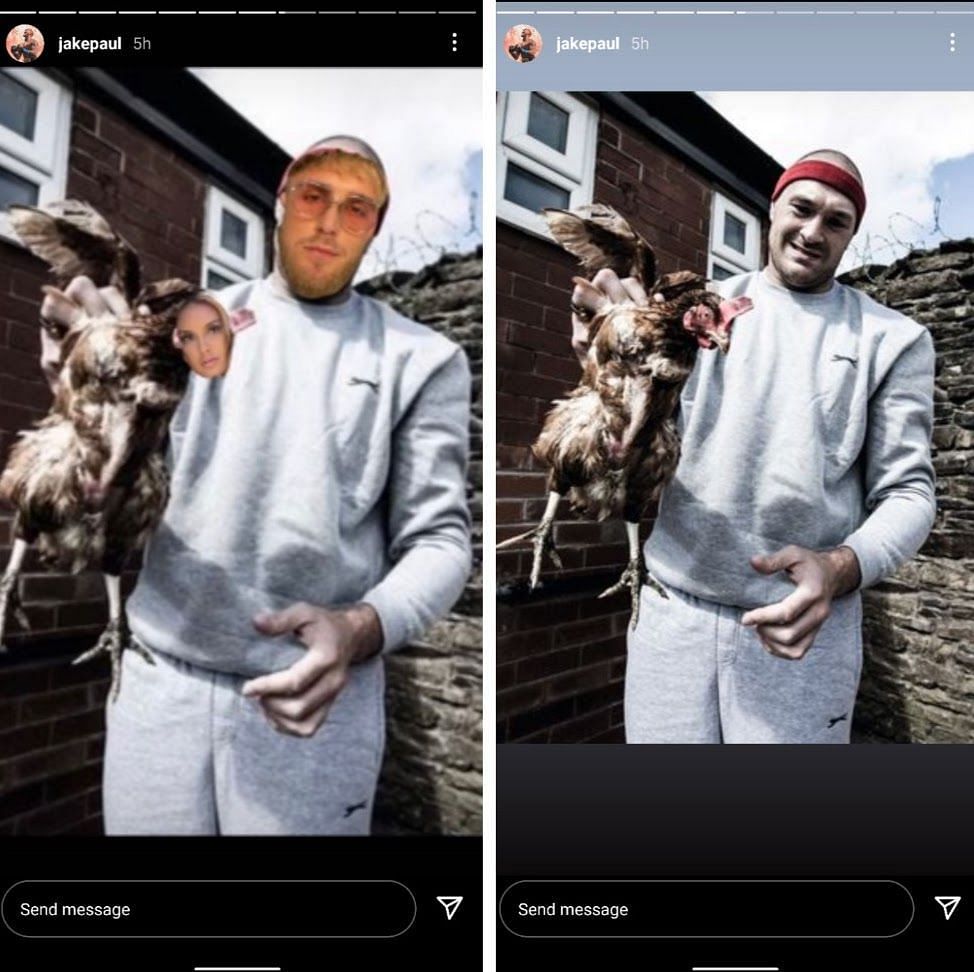 Jake Paul taunting Tommy Fury by demeaning his older brother Tyson Fury [@jakepaul via Instagram]