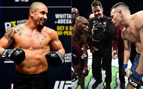 Robert Whittaker (left) and Kamaru Usman vs Colby Covington (right) [Image credits: @espnmma and @robertwhittakermma on Instagram]