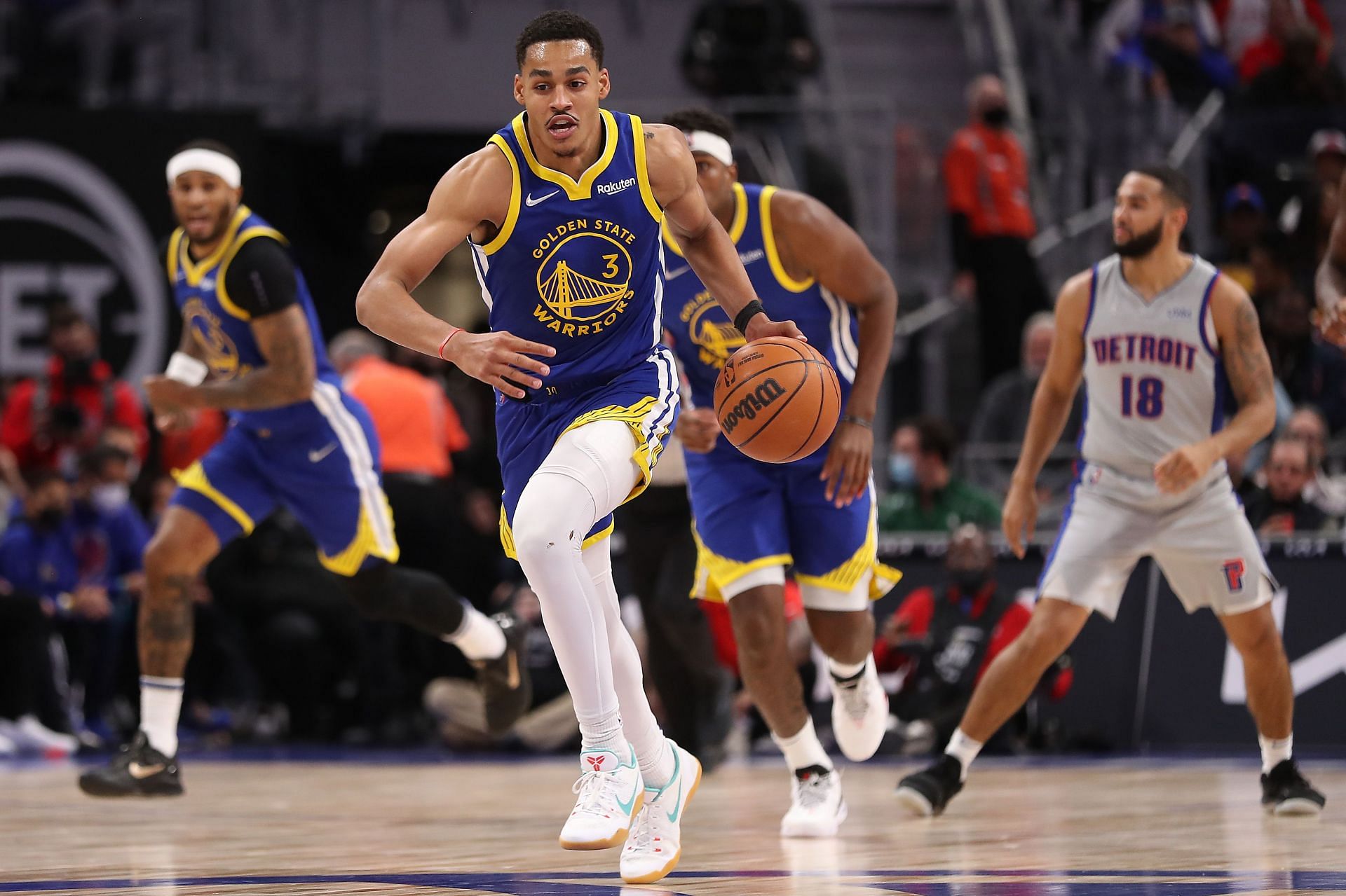 Jordan Poole of the Golden State Warriors.