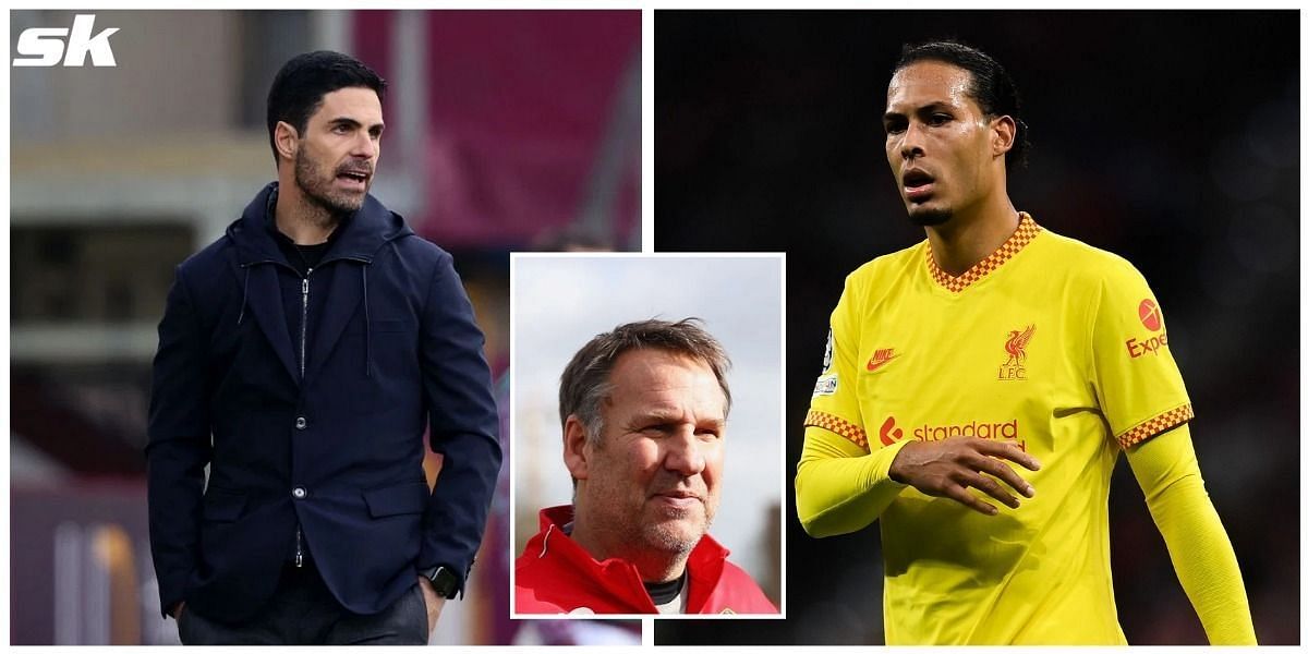 Paul Merson believes Arsenal should exploit Liverpool&#039;s Virgil van Dijk (Image via Sportskeeda).