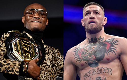 Kamaru Usman (left); Conor McGregor (right)